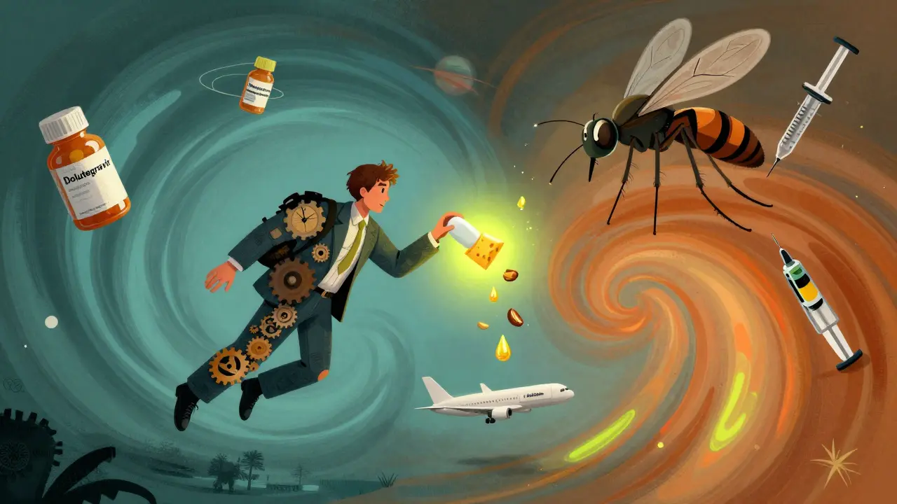 How to Time Antibiotics and Antimalarials Across Time Zones