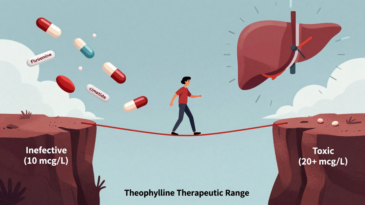 Theophylline Clearance: How Common Medications Can Trigger Dangerous Toxicity